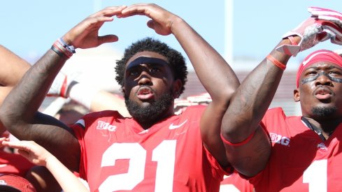 Parris Campbell and Johnnie Dixon