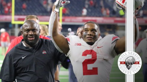 Tony Alford and J.K. Dobbins are fairly happy to be here in today's Skull Session.