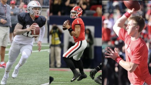 Tate Martell, Justin Fields and Matthew Baldwin