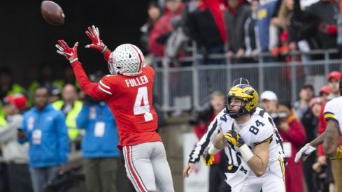 Jordan Fuller recorded his lone interception in 2018 against Michigan. 