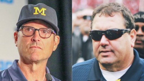 Jim Harbaugh's record through four years at Michigan is eerily similar to Brady Hoke's own four-year run.