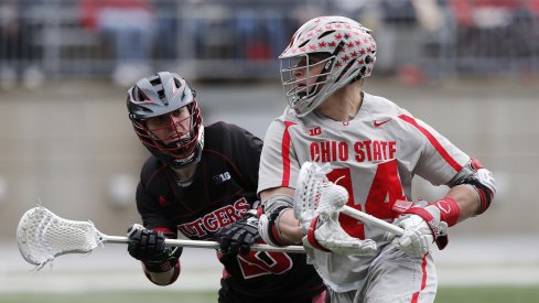 Tre LeClaire goes for goal against Rutgers. 