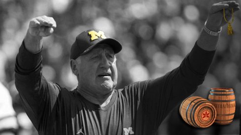 Apr 15, 2017; Ann Arbor, MI, USA; Michigan defensive line coach Greg Mattison during the Michigan Spring Game at Michigan Stadium. Mandatory Credit: Rick Osentoski-USA TODAY Sports