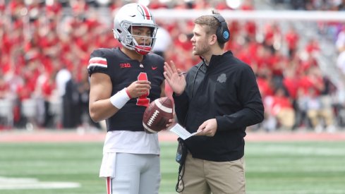 Justin Fields and Corey Dennis