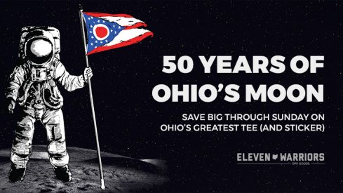 That's Ohio's Moon tee and sticker on sale through Sunday