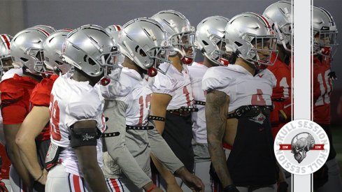 The Buckeyes are practicing in today's skull session.