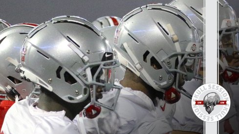 The Buckeyes have helmets in today's skull session.