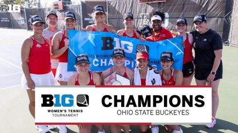 Ohio State women's tennis wins the 2021 Big Ten championship.