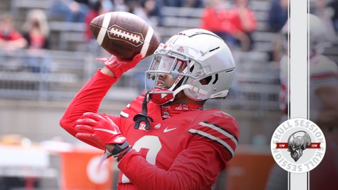 Chris Olave can play quarterback in today's skull session.