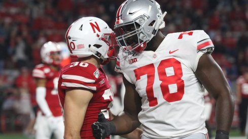 Nicholas Petit-Frere at a game versus the Nebraska Cornhuskers