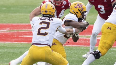 Tanner Morgan and Mohamed Ibrahim benefit from a massive offensive line in Minnesota