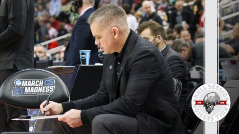 Chris Holtmann is coloring a picture in today's skull session.