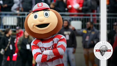 Brutus has his arms crossed in today's skull session.