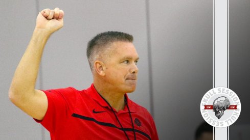 Chris Holtmann at Ohio State's practice