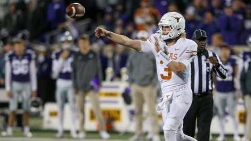 Quarterback Quinn Ewers of the Texas Longhorns