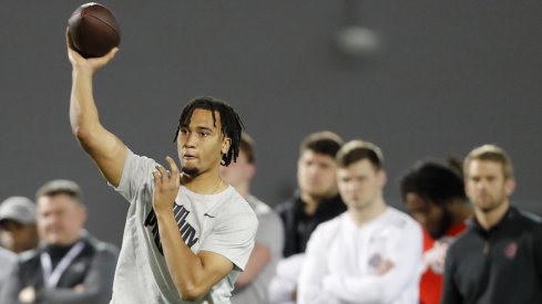 C.J. Stroud at Ohio State’s 2022 pro day