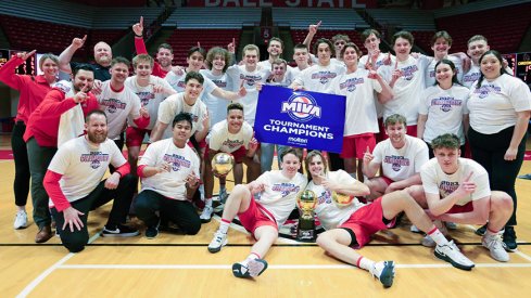 Ohio State men's volleyball claimed its 18th MIVA tournament crown Saturday night with win over top seed Ball State.