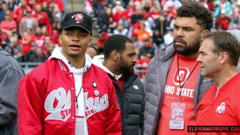 Former Ohio State quarterback Justin Fields of the Chicago Bears