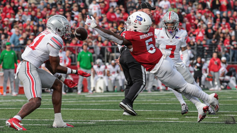 Josh Proctor forcing Jordan Hancock’s interception