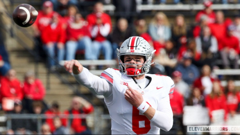 Kyle McCord playing for Ohio State