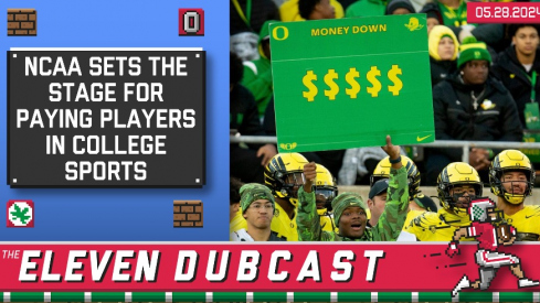 Oregon sideline using a financial reference to signal a play call
