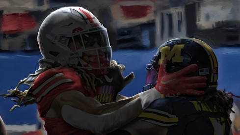 Dec 29, 2023; Arlington, TX, USA; Missouri Tigers defensive lineman Johnny Walker Jr. (15) is called for a penalty after he slaps Ohio State Buckeyes tight end Gee Scott Jr. (88) during the second quarter at AT&T Stadium. Mandatory Credit: Jerome Miron-USA TODAY Sports