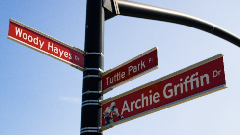 Archie Griffin Drive sign