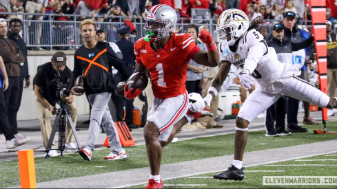 Quinshon Judkins scoring a touchdown