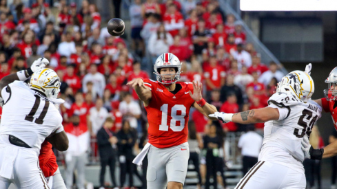 Ohio State quarterback Will Howard