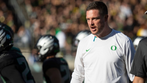 Oregon Ducks head football coach Dan Lanning