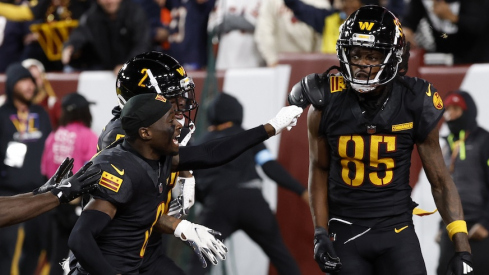 Noah Brown celebrates his game-winning touchdown catch