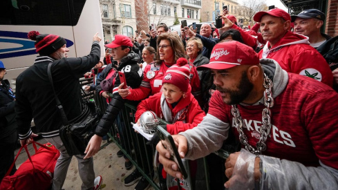 Ohio State fans at Wrigley Field