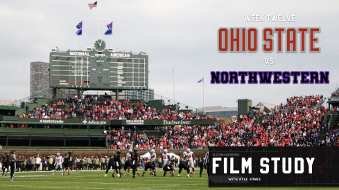 A sea of Scarlet welcomed the 'visitors' to Wrigley Field when Ohio State took on Northwestern