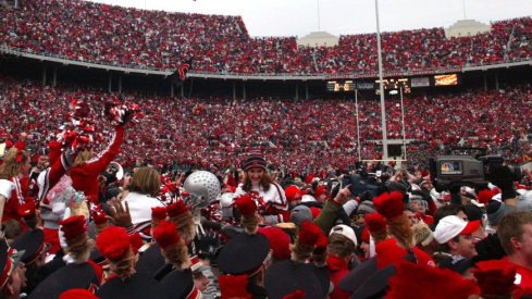 Postgame celebration after Ohio State’s 2002 win over Michigan