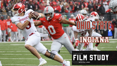 Cody Simon's 2.5 sacks set the tone for the Buckeye defense against the visiting Hoosiers.