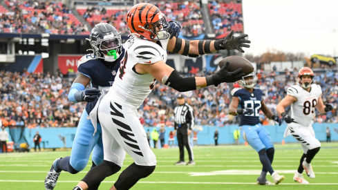 Sam Hubbard making his touchdown catch