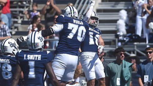 Nevada offensive tackle Isaiah World