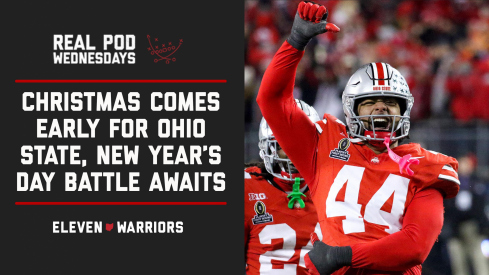 JT Tuimoloau celebrating during Ohio State’s first-round win vs. Tennessee