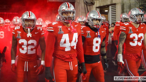 Ohio State walking out of the tunnel vs. Tennessee