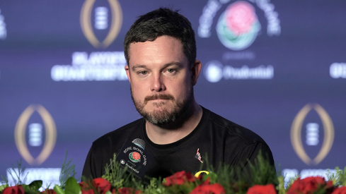 Oregon coach Dan Lanning following his team's 41-21 loss to Ohio State in the Rose Bowl