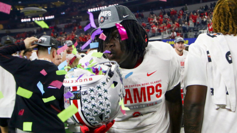 Ohio State football player Eric Mensah