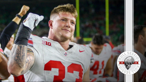 Jack Sawyer after Ohio State's walk-off win against Notre Dame