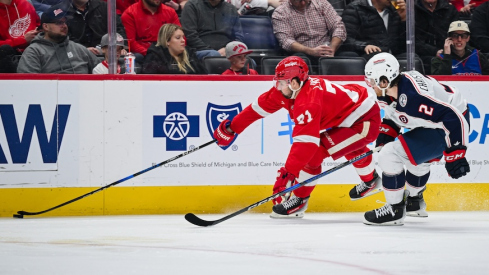 Dylan Larkin vs. the Blue Jackets