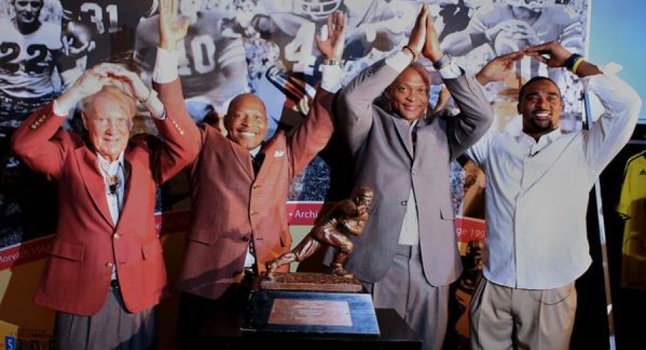 Photo: Living Ohio State Heisman Trophy Winners Hit The Perfect 'O-H-I ...