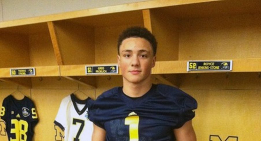 Austin Mack during an old visit to Michigan