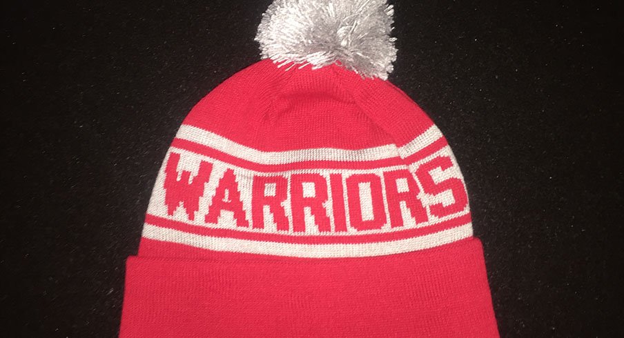 warriors winter hat