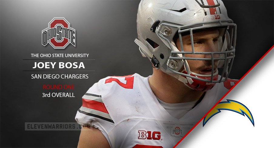Drafted: Joey Bosa Selected Third Overall By The San Diego Chargers In 2016  NFL Draft