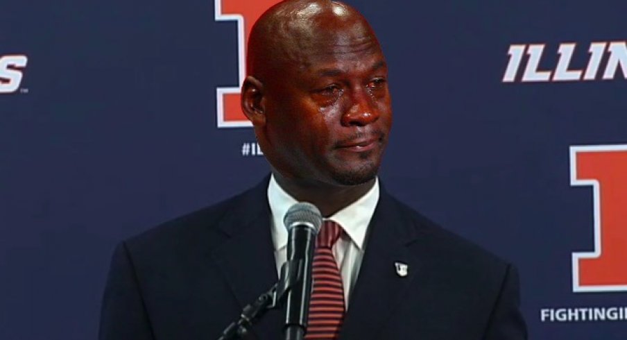 Crying Jordan Lovie Smith