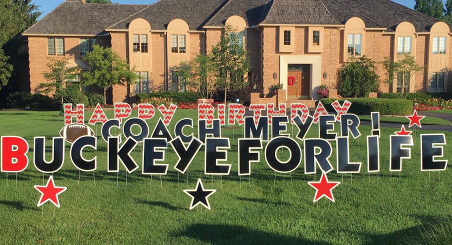 For His 52nd Birthday Urban Meyer Awoke To Some Decor From The