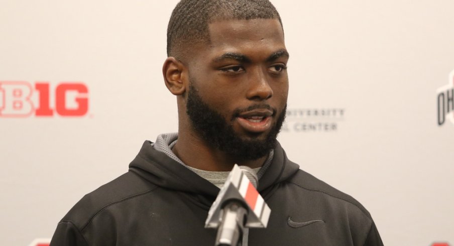 J.T. Barrett met the media on Monday.